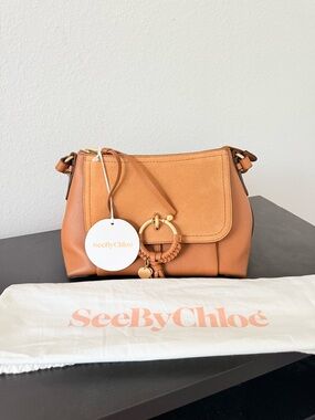 See By Chloe Joan Tan Leather Crossbody Bag NWT